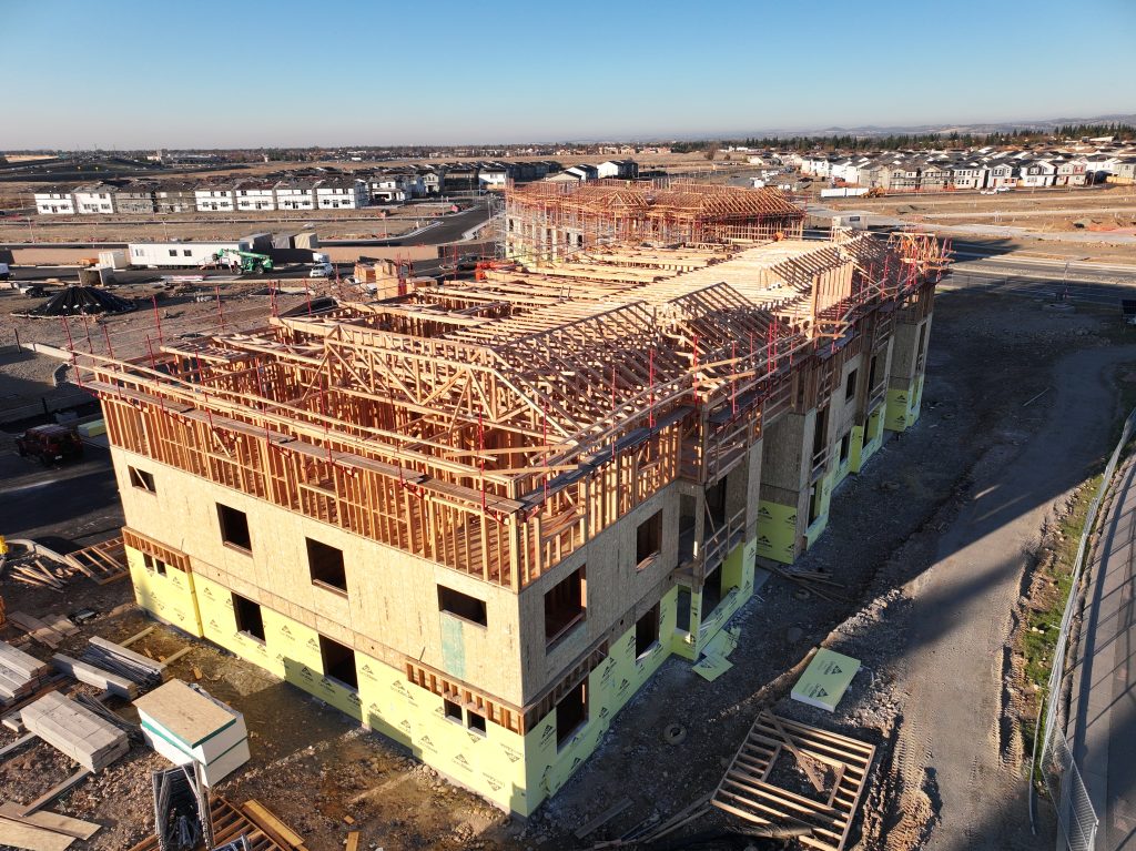 A construction project going vertical