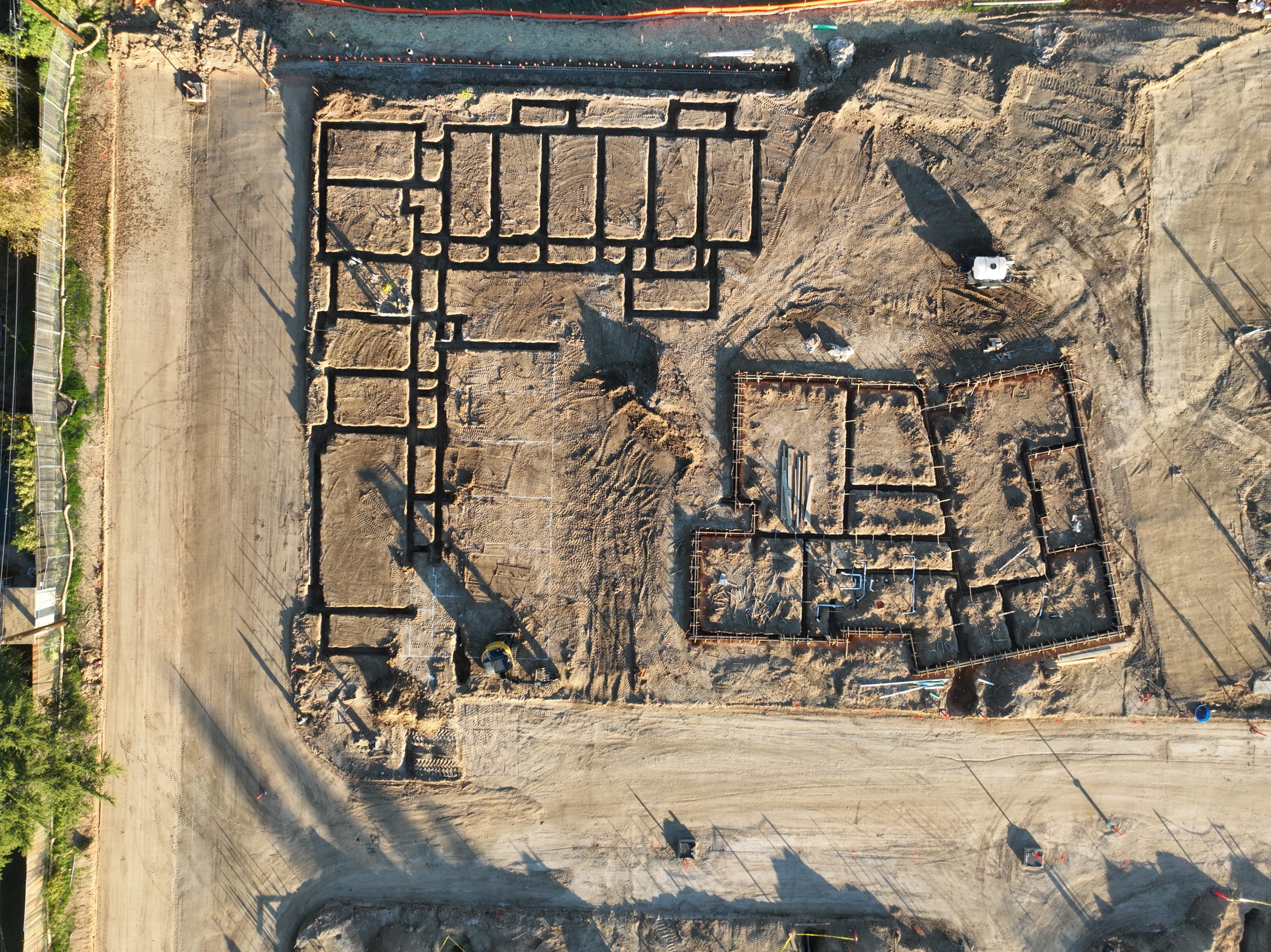 Aerial Inspection of construction site