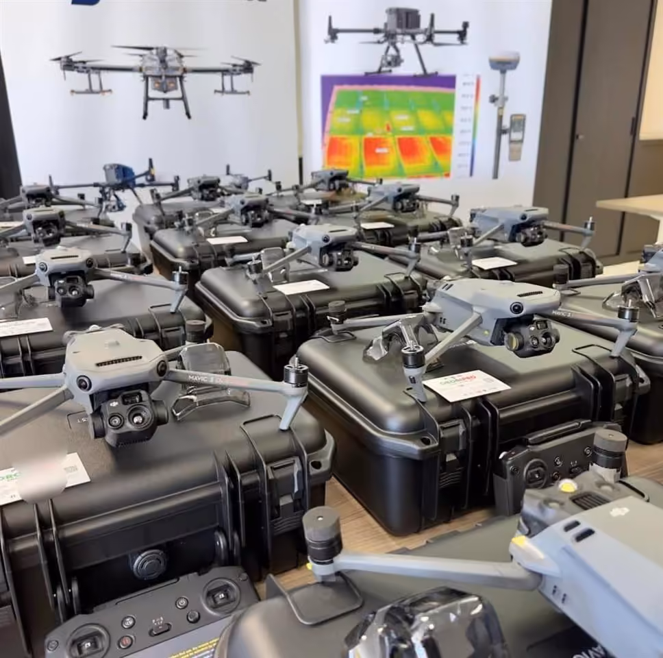 DJI construction drone fleet