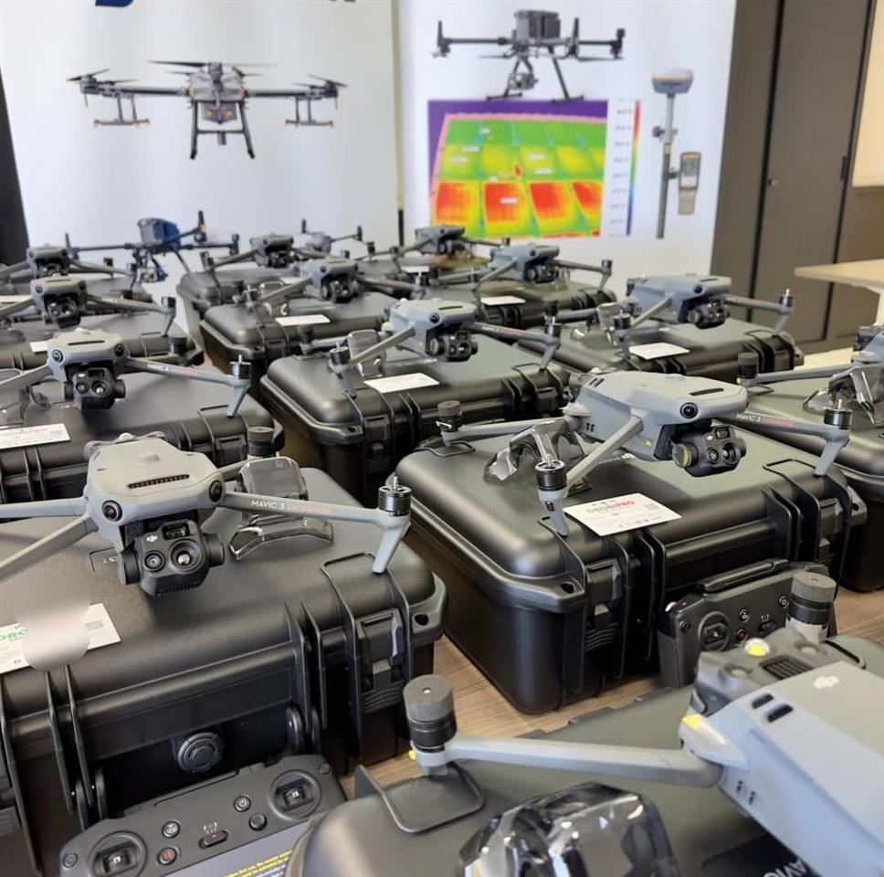 DJI construction drone fleet